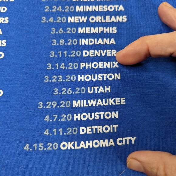 DALLAS Mavericks**"Pre-Covid Home Games roster that were cancelled**XL - Picture 8 of 13